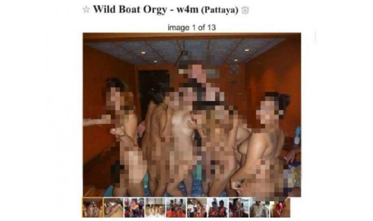 секс-оргия на корабле в Паттайе