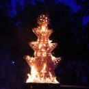 Огненное шоу с обжигом 2-метровой глиняной скульптуры прошло на фестивале «Город ремесел»