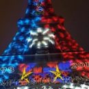 Эйфелева башня окрасилась в цвета флага Франции в честь победы сборной страны на ЧМ-2018